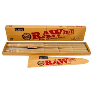 RAW - RAW - Classic Brown Lean Pre-rolled Cones - 20ct