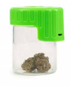 West Coast Gifts - Green Light Up Glass Seal Storage Jar