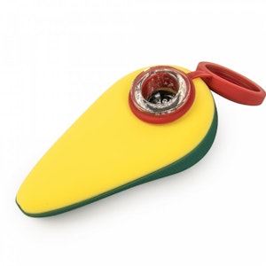 LIT - 4"Avocado Hand Pipe by LIT Silicone