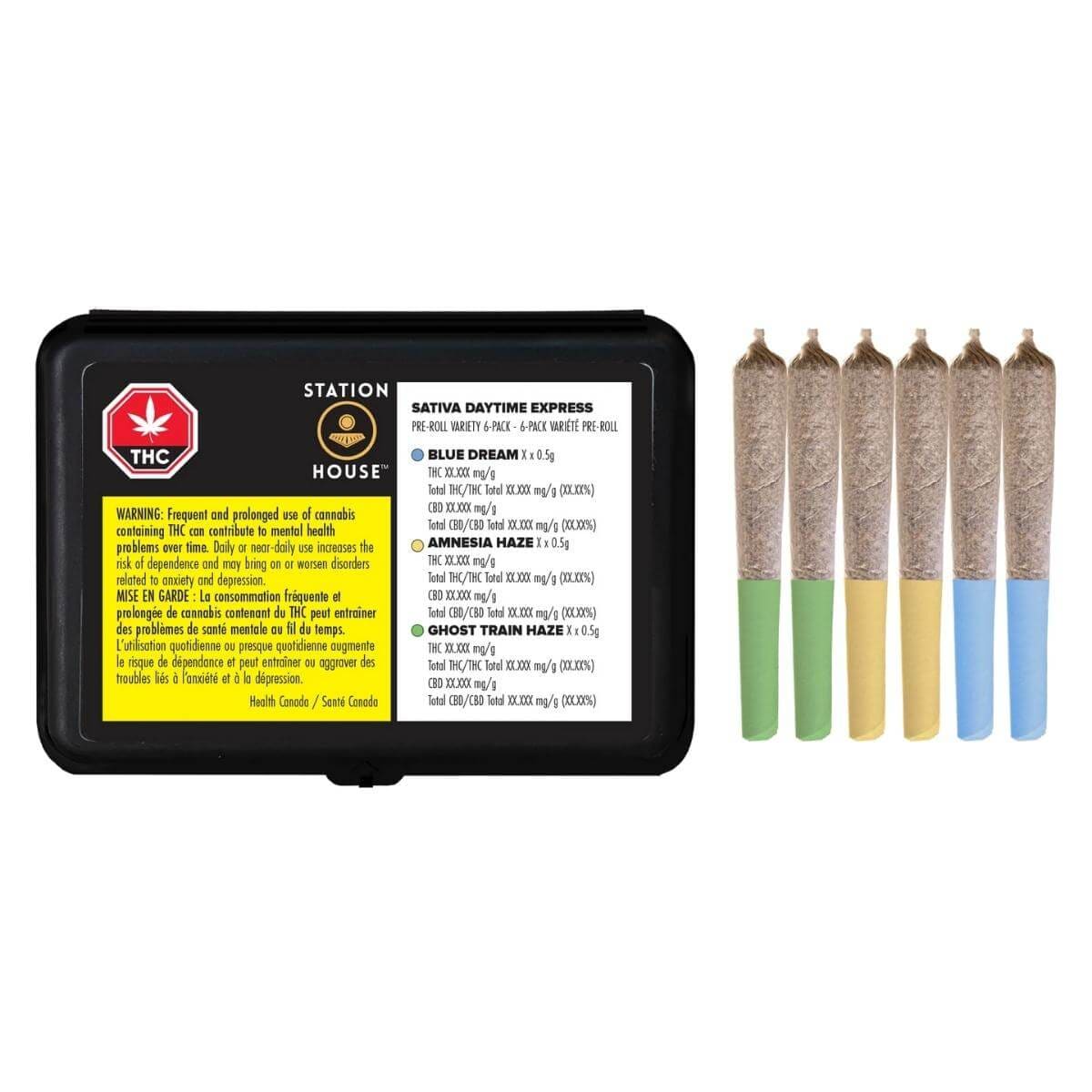 6G SATIVA DAYTIME EXPRESS VARIETY PACK PRE-ROLLS