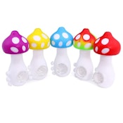 LIT SILICONE - MUSHROOM PIPES - ASST COLOURS