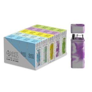 WHITE RHINO - Silicone Dugout White Rhino Assorted Glow in the Dark Dual