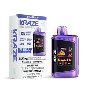 Kraze HD Mega | 20k - Grape Ice