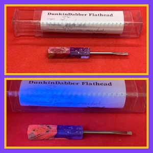 DunkinDabber - DunkinDabber Flathead Pourcasso Resin+Burl 3 1/4