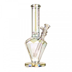 West Coast Gifts - RED EYE GLASS 11" TALL RAINBOW METALLIC TERMINATION PARAGON WATER PIPE