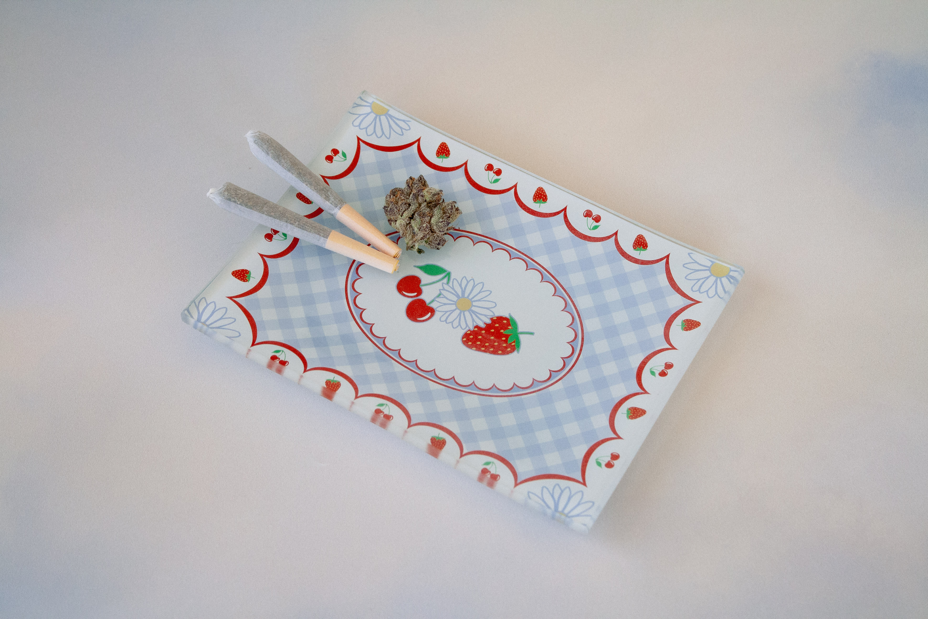 Picnic Rolling Tray (unbreakable glass) / Canna Style