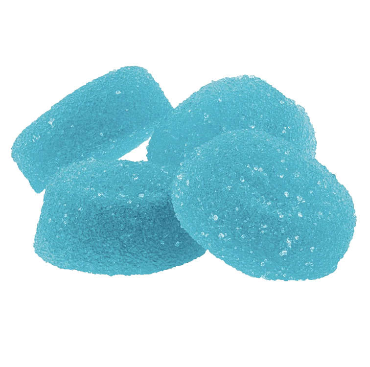 Shred 'Ems - Sour Blue Razzberry Gummies 4x2.5:5 | 10mg THC : 20mg CBD