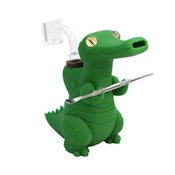 6" Standing Alligator Arsenal Silicone Water Pipe ASW1
