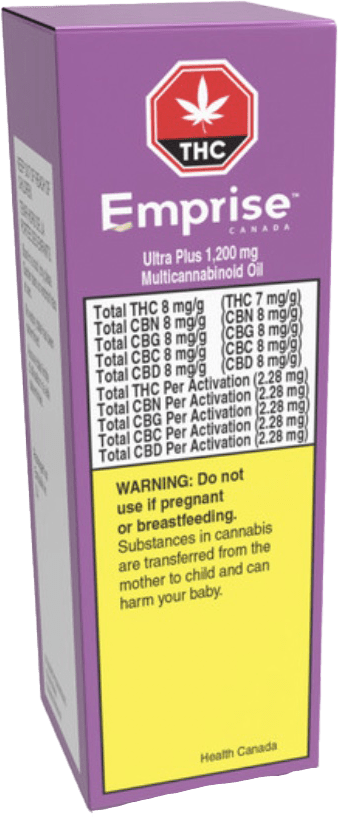Emprise - Ultra Plus Multicannabinoid Oil 30x8:8:8:8:8 | 240mg THC : 240mg CBN : 240mg CBG : 240mg CBC : 240mg CBD