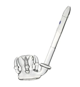 Smoke Arsenal  - 10" Marley Shandy's Claw Pipe - Clear