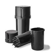 3-Piece Plastic Grinder with Built-In Storage