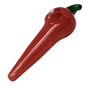 Pipe- 5" Glass Red Chilly