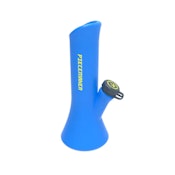 Bong - PieceMaker - Kali Go! 8.5" Silicone Beaker with Attached Kap Lid - Bouldering Blue