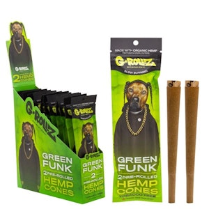 G-Rollz - G-Rollz 2x Green Funk Flavored Pre-Rolled Hemp Cones