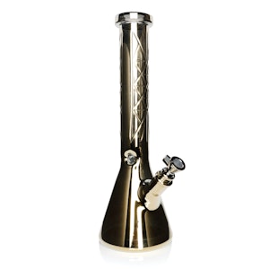 Red Eye Tek - 15" Red Eye Tek Metallic Terminator Cosmic Gold Traditions Series Beaker Bong