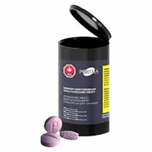 Portals MAX 400mg - Portals Raspberry Sunset 5:1:1 THC:CBN:CBD 40 x 0.6g Tablets