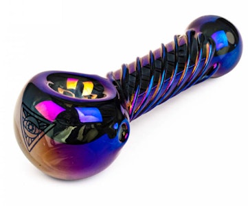 RED EYE TEK - 4" Blue Metallic Twister Pipe