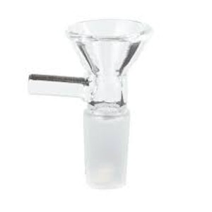 Gear Premium - WHITE STEM CLEAR W/ BI SCREEN BOWL 14MM BOWL / PULLOUT