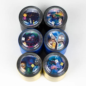 One Wholesale - 2" Metal Grinder 4 Layers with Dice and Light RM Design