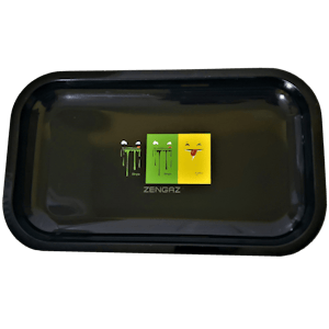 420 Panda - Zengaz Black Medium Rolling Tray