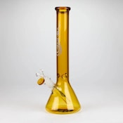 Genie | 12" color tube glass water bong Gold