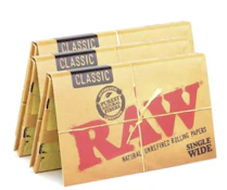 RAW | Classic Rolling Paper DOUBLE WINDOW | Single Wide