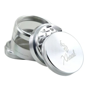 Xhaal - 4 PART GRINDER + WINDOW (Silver)