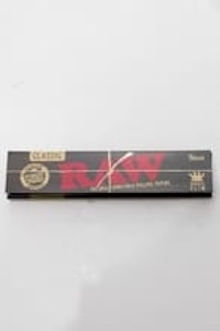 RAW - RAW Black Natural Unrefined Rolling Paper King Slim