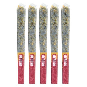 Debunk - Darts - Lemon Cherry GLTO Crushed Diamond Infused Js - Infused Pre-Roll 5x0.5g