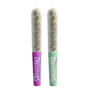 Twisters - Grape Galaxy & Sour Slapple Infused Pre-Roll 2x0.5g Distillates