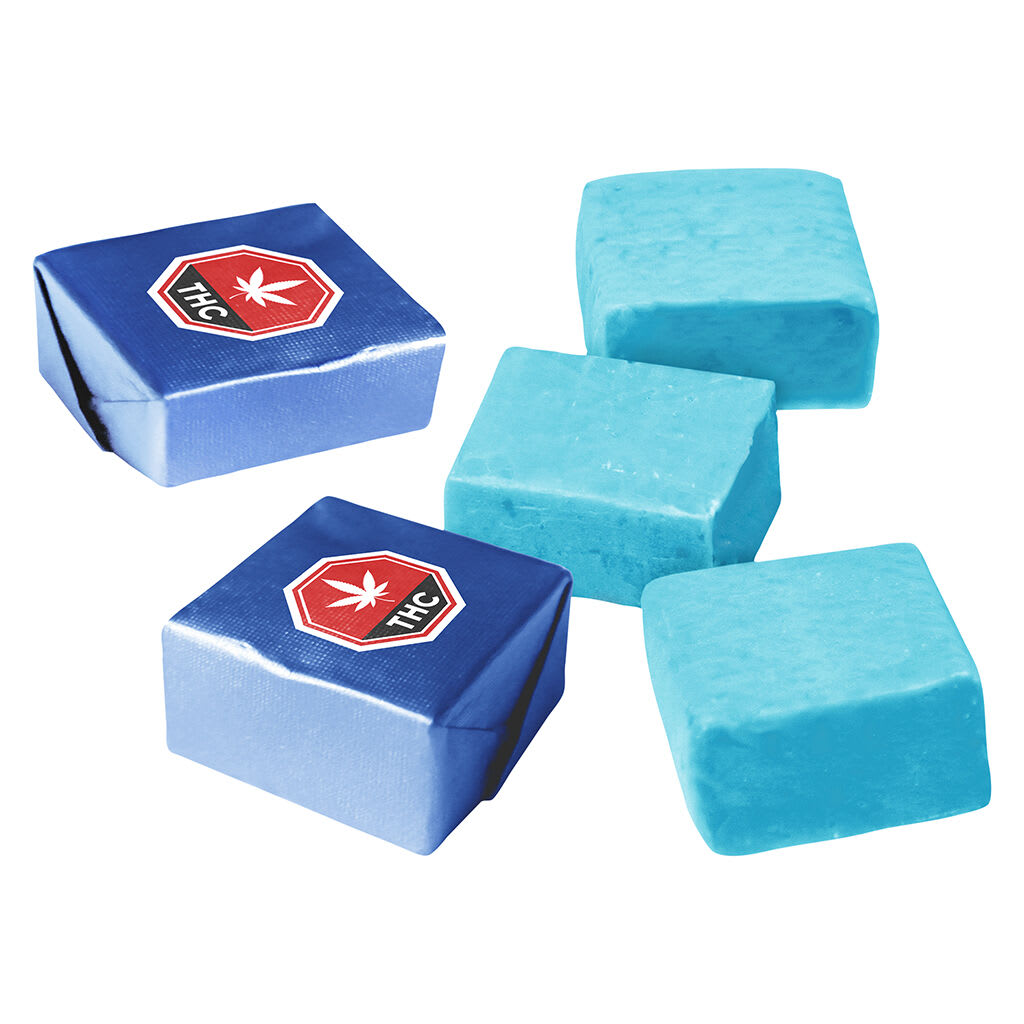 Hi Bursts Blue Raspberry Sunset 4:1 CBD:THC 5 Pack Soft Chews