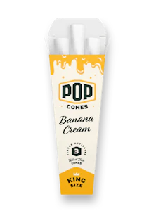 Pop Cones - Pop Cones - Ultra Thin King Size - Banana Cream - 3 Pop Cones