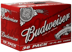36C BUDWIESER 36X355ML - 36C BUDWIESER 36X355ML