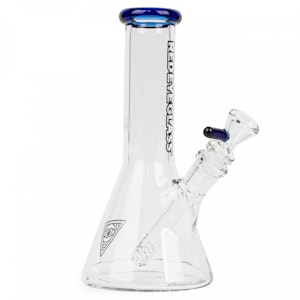 Red Eye Glass - 8" BEAKER TUBE BONG - BLUE