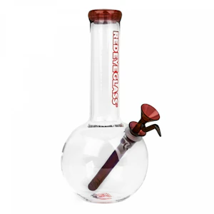 Red Eye Glass - 10" LITTLE BRO BUBBLER BONG - AMBER