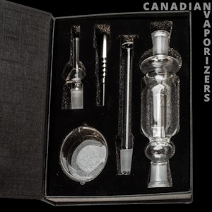 WCG - WCG - 14MM NECTAR COLLECTOR BUBBLER SET - QUARTZ & TI TIPS, DAB DISH, MOUTHPIECE & K-CLIP