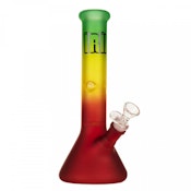 10" Tall Frosted Beaker Base - Rasta