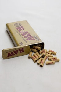 One Wholesale - Raw Rolling paper pre-rolled filter tips 100 in a tin case