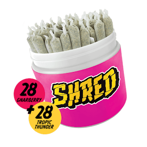 Shred - Big Jar of Joints Tropic Thunder + Gnarberry 56 x 0.5g Pre-Rolls