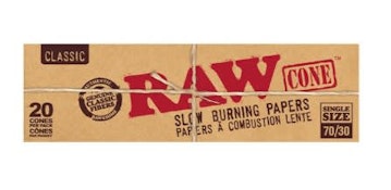 RAW - 20PK DOG WALKER 70/24MM PRE-ROLLED CONES