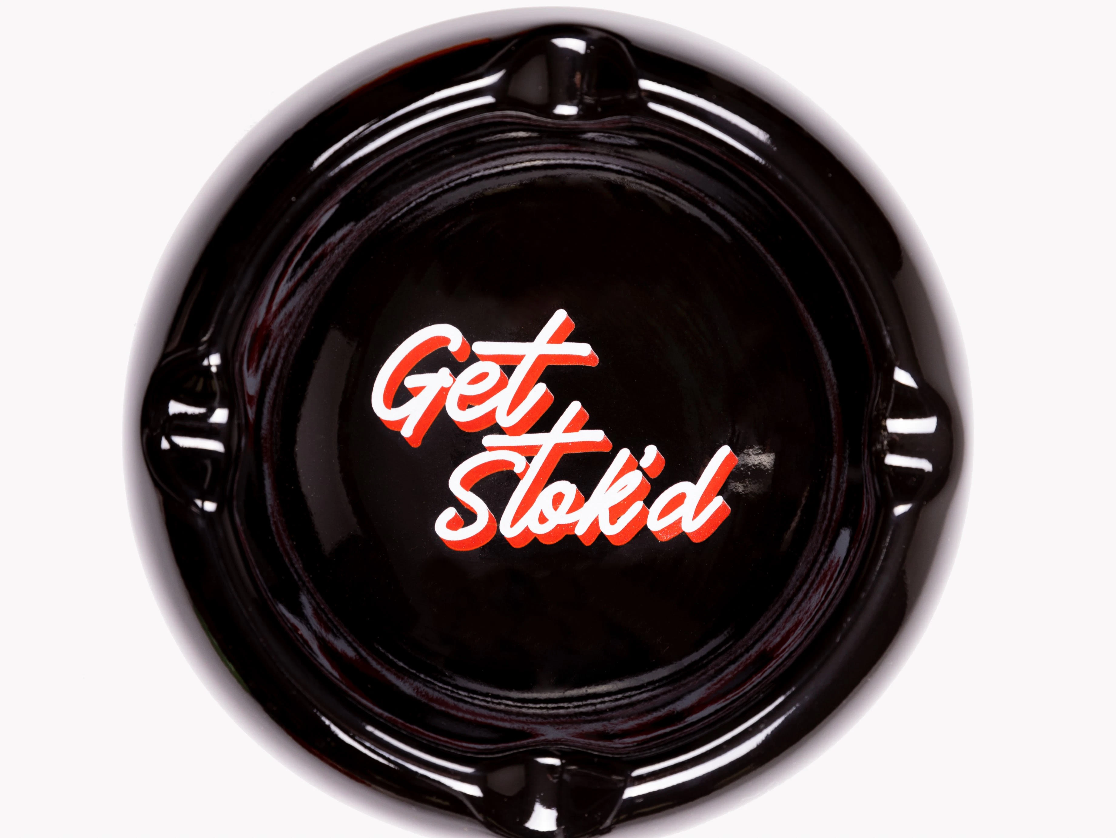 Stok'd - Stok'd | Ceramic Ashtray | Get Stok'd | Black Main Image