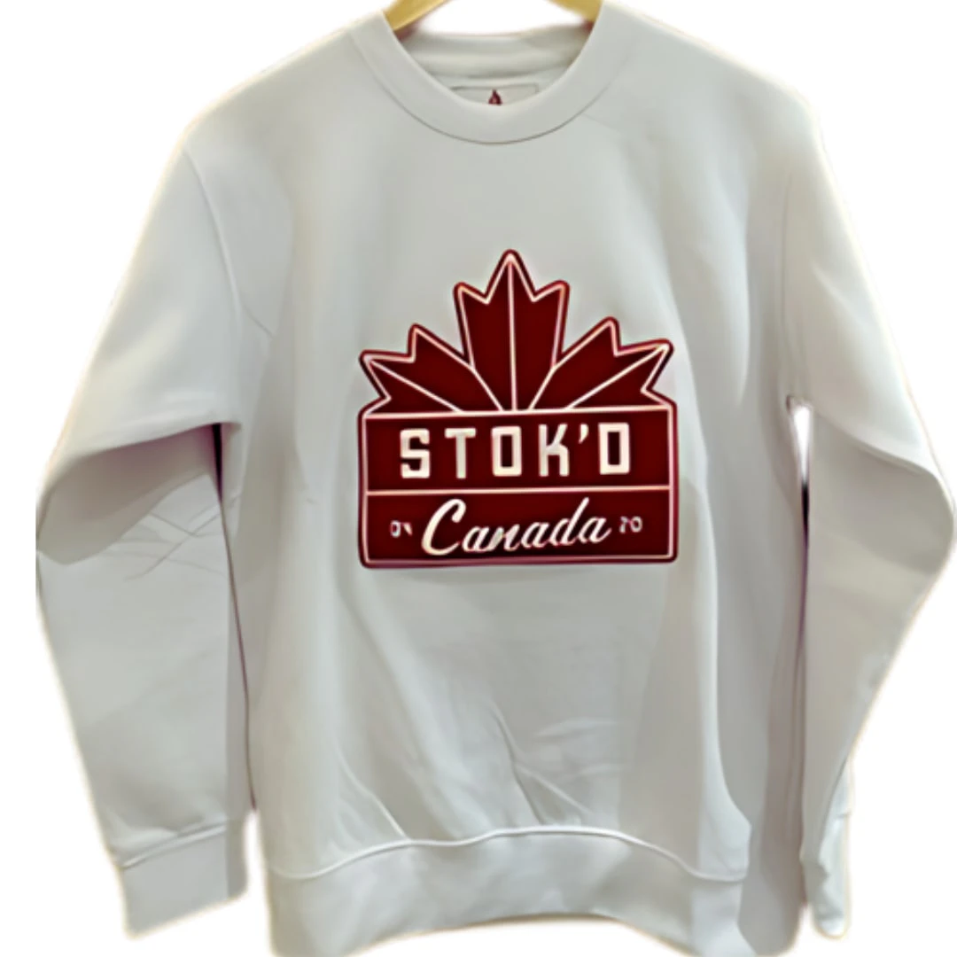 Stok'd - Stok'd | Canada Crewneck - White | Small Main Image
