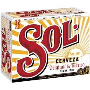 SOL - PRE - PACKED 12C SOL CERVEZA MOLSON (DOMESTIC) - 12PK