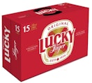 PRE - PACKED 15C LUCKY LAGER LABATT - 15PK