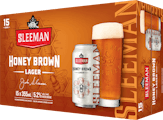 15C SLEEMAN HONEY BROWN LAGER - 15PK