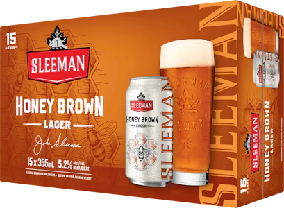 Sleeman - 15C SLEEMAN HONEY BROWN LAGER - 15PK