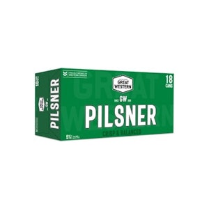Great Western - PRE - PACKED 18C GREAT WESTERN PILSNER - 18x355ml