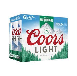 Coors - 6C COORS LIGHT MOLSON - 6PK 473ML