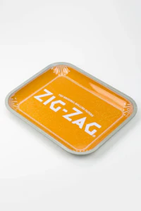 Zig Zag - Zig-Zag Metal Rolling Tray - Large (Orange)