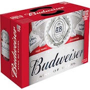 PRE - PACKED BUDWEISER 355ML 12UC CAN - 12PK